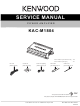 Kenwood KAC-M1804 Service Manual