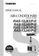Toshiba RAS-10JKVP-E Service Manual