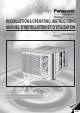 Panasonic CW-C60YU Installation & Operating Instructions Manual