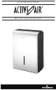 Hydrofarm ACTIVE AIR AADHC45P Instructions Manual