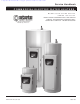 State Water Heaters SSE-5 Service Handbook