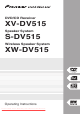 Pioneer XV-DV515 Operating Instructions Manual