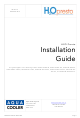 Aqua Cooler H2OP-UB-BA-50 Installation Manual