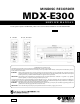 Yamaha MDX-E300 Service Manual