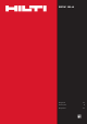 Hilti SCW 18-A Original Operating Instructions