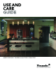 Thermador MASTERPIECE SERIES Use And Care Manual