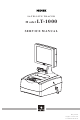 Nidek Medical LT-1000 Service Manual