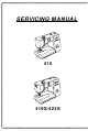 JANOME 419S INSTRUCTION BOOK Pdf Download | ManualsLib