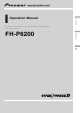 Pioneer FH-P6200 Operation Manual