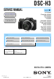 Sony DSC-H3 Service Manual