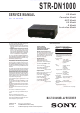 Sony STR-DN1000 Service Manual