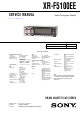 Sony XR-F5100EE Service Manual