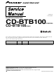 Pioneer CD-BTB100 Service Manual