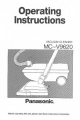 Panasonic MC-V9620 Operating Instructions Manual