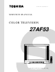 Toshiba 27AF53 Service Manual
