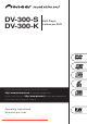 Pioneer DV-300-K Operating Instructions Manual