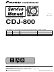 Pioneer CDJ-800 Service Manual