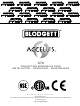 Blodgett accellis C70 Installation, Operation And Maintanance