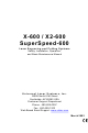 Universal Laser Systems X-600 Safety, Installation, Operation, And Basic Maintenance Manual