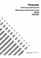 Panasonic NN-D851 Operating Instructions Manual