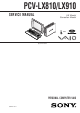 Sony PCV-LX810 Service Manual