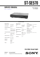 Sony ST-SE570 Service Manual