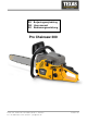 Texas Equipment Pro Chainsaw 300 User Manual