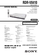 Sony RDR-VX410 Service Manual