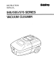 Sanyo 505 SERIES Instruction Manual