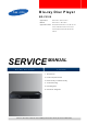 Samsung BD-F5100 Service Manual