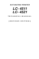 Star Micronics LC-4511 Technical Manual