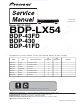 Pioneer BDP-LX54 Service Manual