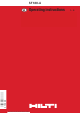 Hilti SF180-A Operating Instructions Manual