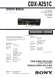 Sony CDX-A251C Service Manual