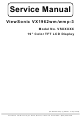 ViewSonic VX1962wm Service Manual