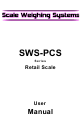 Scale Weighing Systems SWS-PCS-60 User Manual
