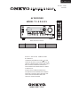 Onkyo TX-SR603X Service Manual