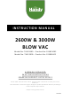 The Handy THEV2600 Instruction Manual