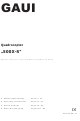 Conrad GAUI 500X-S Operating Instructions Manual