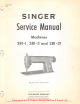 Singer 281-1 Service Manual