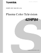 Toshiba 42HP84 Service Manual