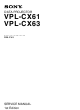 Sony VPL-CX61 Service Manual