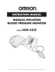 Omron HEM-432C Instruction Manual