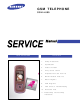 Samsung SGH-L600 Service Manual