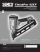 Senco FinishPro 42XP Operating Instructions Manual