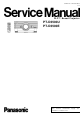 Panasonic PT-D3500U Service Manual