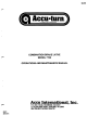 Accu ACCU-Turn 7700 Operation And Maintenance Manual