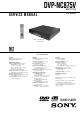 Sony DVP-NC875V Service Manual