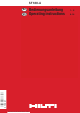 Hilti SF180-A Operating Instructions Manual