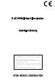 Atom Medical Corporation V-2100G Operation Manual